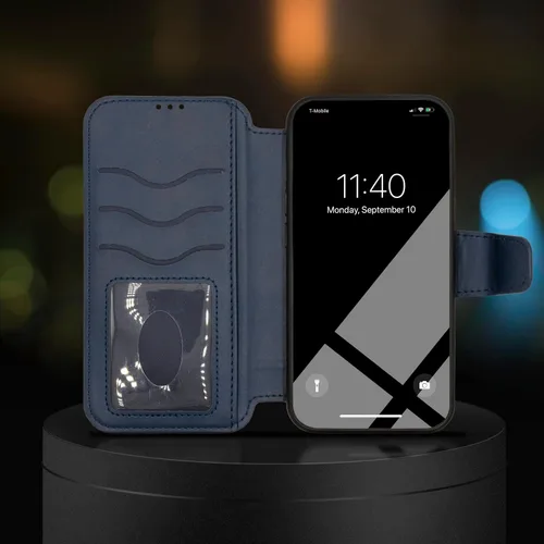 Vista 9 de ENCASED Funda magnética para iPhone 14 Pro, compatible con MagSafe, con protector de pantalla (transparente cristalino)