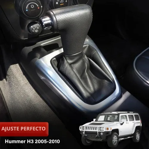 Vista 4 de KBH Funda para maletero de palanca de cambios para Hummer H3 2005-2011, accesorios interiores de cuero de vinilo, tapicería duradera para maletero
