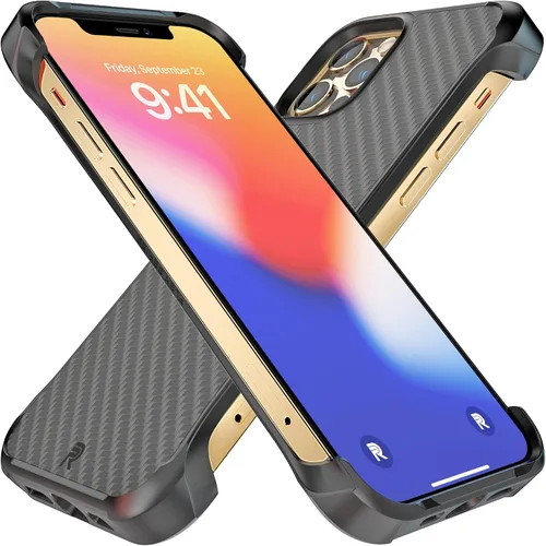 Vista 9 de REBEL Funda transparente para iPhone 12 Mini [Crystal Series Gen-2] sin amarillamiento, doble arañazos, protección a prueba de golpes, agarre