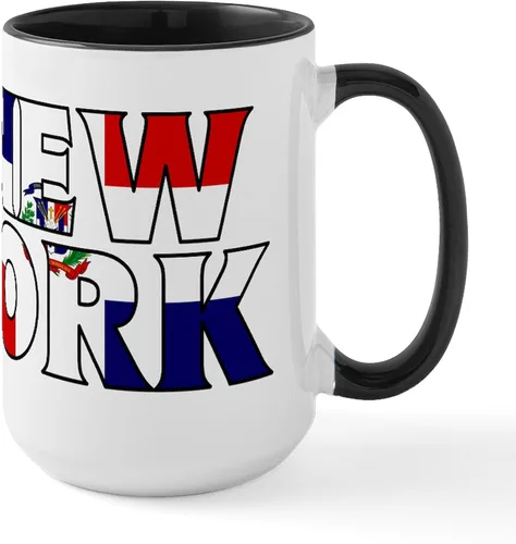 Vista 13 de CafePress New York Republic Tazas de cerámica de 15 oz (15.0 fl oz)