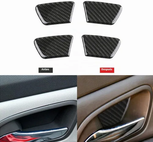Vista 3 de Accesorios para interior de coche de 16 piezas de fibra de carbono, juego completo para Chevrolet Cruze 2009-2015