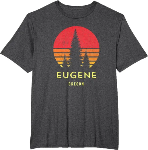 Vista 18 de Camiseta Eugene Oregon, Negro, S