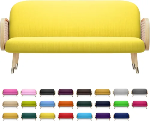 Vista 14 de MoNiBloom Funda para futón de tamaño Queen, elástica, sin brazos, funda para sofá sin brazos, protector de muebles, duradera y lavable, con Cereza