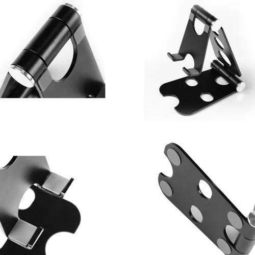 Vista 5 de Kado Soporte de tableta de aleación de aluminio para monitor portátil, soporte plegable para iPad ajustable, accesorios de escritorio de oficina