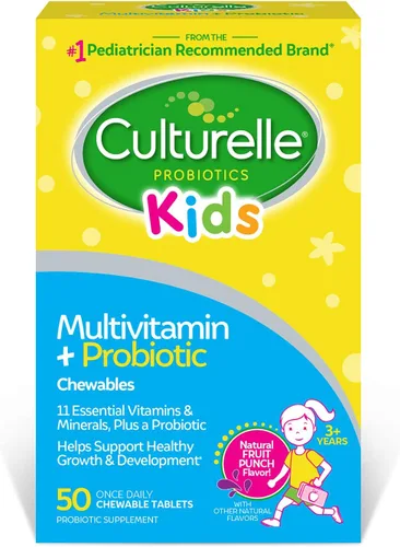 Vista 5 de Culturelle Paquetes de probióticos puramente para niños, suplemento diario y multivitamínico masticable completo para niños + probióticos para niños