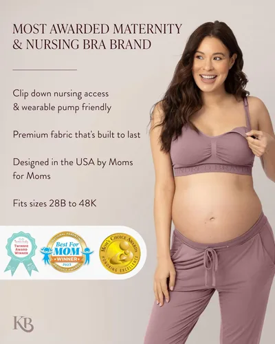 Vista 2 de Kindred Bravely Sublime - Sujetador de lactancia sin costuras Sujetador sin varillas para maternidad y posparto