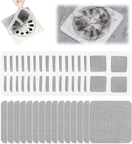 Vista 11 de 2026 Nuevo Atrapapelos Desechable para Drenaje de Ducha - Protector Cuadrado para Drenaje de Piso de Baño (10 unidades)