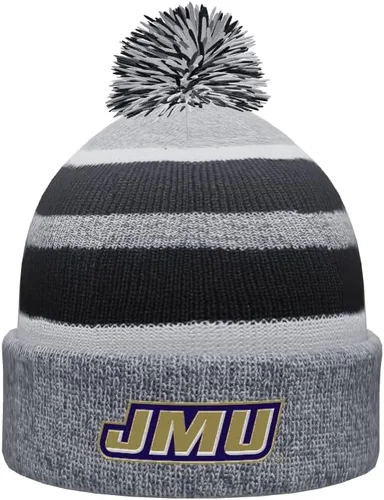 Vista 71 de NCAA Prime - Gorro de punto de invierno con pompón plegable
