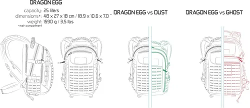 Vista 8 de Mochila táctica Direct Action Dragon Egg