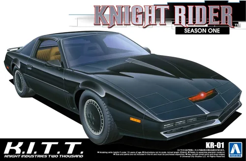 Vista 4 de Aoshima Knight Rider: Knight 2000 KITT Temporada 1 1:24 Kit de modelo a escala