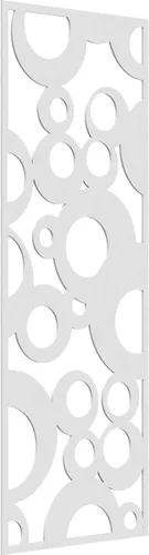 Vista 75 de 9 3/8"W x 24 3/8"H x 1/4"T Farwell Decorativos Paneles de Pared de Madera Calado, Hickory