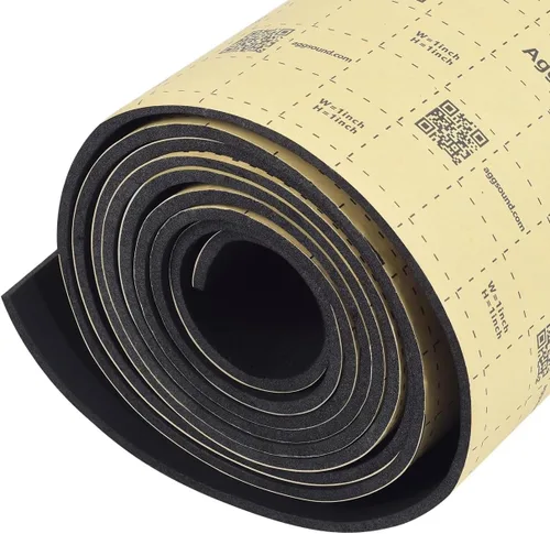 Vista 9 de Alfombrilla de amortiguación de sonido de 1 pulgada (25 mm) con 6.54 pies cuadrados, espuma de célula cerrada para amortiguación de sonido