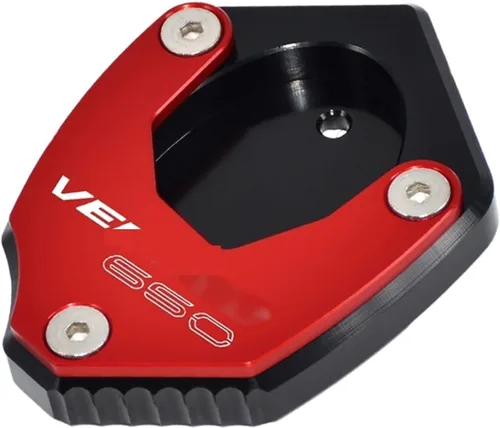 Vista 5 de SCUUBE Para Kawasaki para VERSYS 650 2015-2021 Almohadilla lateral de motocicleta Soporte Extensor de pie Soporte Soporte Placa Ampliadora Negro