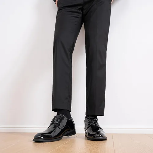 Vista 3 de Vostey Zapatos de vestir para hombre clásicos con punta de ala Brogue Oxfords