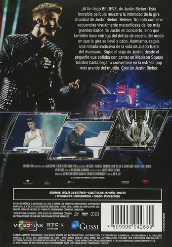 Vista 2 de Believe de Justin Biber en DVD