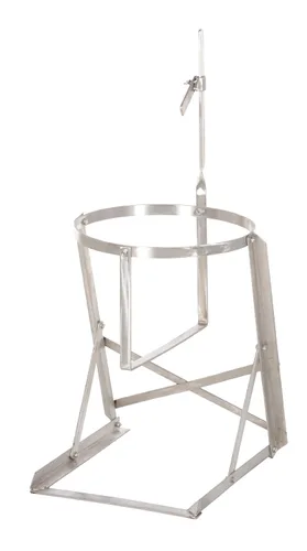 Vista 2 de Vestil CAN-S - Volquete manual de acero inoxidable, 70 libras, color plateado
