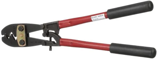 Vista 2 de Klein Tools Herramienta de crimpado grande 2006 con acción compuesta para terminales y terminales de 6-4/0 AWG, profundidad de crimpado ajustable
