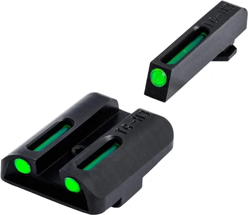 Vista 10 de TRUGLO TFO Tritio y Fibra Óptica - Mira para Arma Corta Miras Frontal y Trasera Resistente al Enganche y Brillantes para la Noche, Compatible