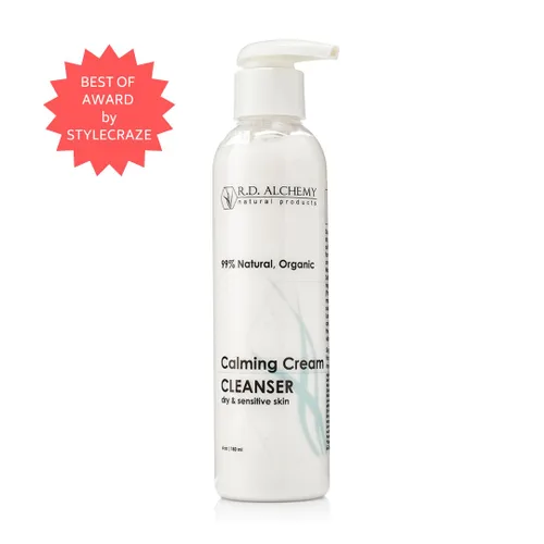 Vista 4 de RD Alchemy - Limpiador en crema calmante 100% natural y orgánico. Lavado facial sin sulfato para piel seca y sensible, calmante mientras limpia e