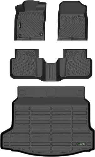 Vista 39 de HAFIDI® - Tapetes para auto con almacenamiento debajo del asiento, para todo clima, antideslizantes, de elastómero termoplástico, para la primera
