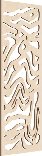 Vista 103 de 9 3/8"W x 24 3/8"H x 1/4"T Northfield Decorativos Paneles de Pared de Madera Calado, Abedul