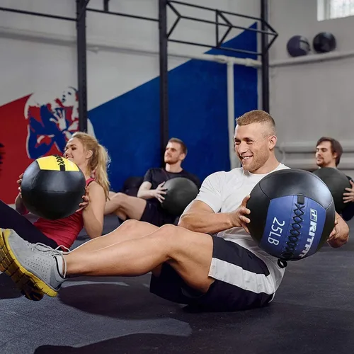 Vista 8 de RitFit Soft Medicine Ball for Strength and Conditioning Workouts