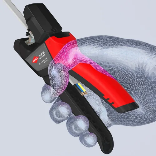 Vista 8 de Knipex Herramientas 12 64 180 Separadores de aislamiento autoajustables