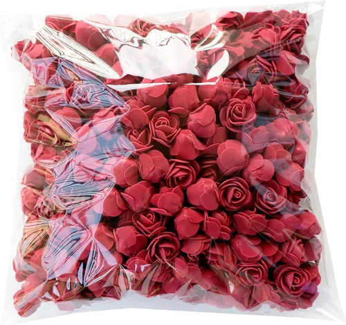 Vista 11 de Luvhua Flores de espuma a granel, rosas artificiales de espuma para manualidades, regalos de oso para el día de San Valentín, cumpleaños, decoración