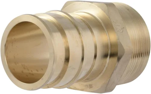 Vista 6 de SharkBite 1-1/2 Inch Expansion MNPT Adapter for PEX-A Pipe, Pack of 10, Brass Plumbing Fittings, Male NPT Adapter for PEX-A Tubing, UAB114140M