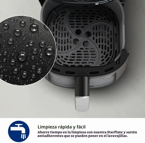 Vista 9 de Philips 2000 Series Air Fryer with Window, 13 Ways to Cook, 4.4 QT, Black