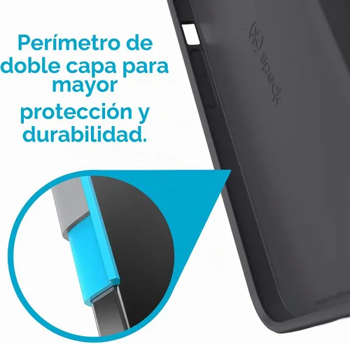 Vista 4 de Speck CandyShell Pro - Funda para iPhone 13 Pro, protección contra caídas y resistente a arañazos con protección de doble capa y diseño delgado