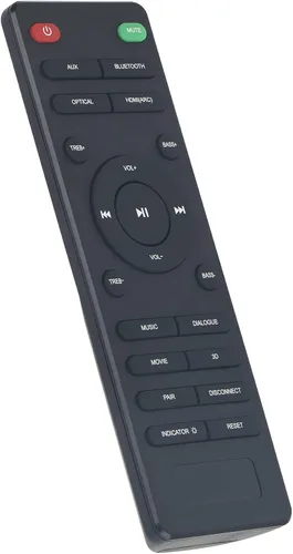 Vista 2 de Allimity Nuevo control remoto de repuesto compatible con el sistema de barra de sonido Pheanoo D5 D6