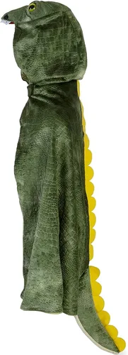 Vista 5 de Disfraz de dragón para niños y niñas, capa de dinosaurio, capa con capucha para Halloween, disfraz de fiesta temática