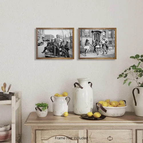 Vista 5 de Arte de pared con fotos afroamericanas vintage - Regalos para el Mes de la Historia Negra, Día de MLK - Impresiones de imágenes retro para maestros