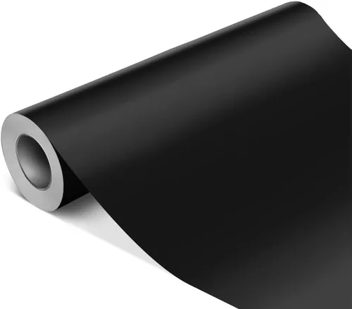 Vista 10 de VViViD DECO65 Rollo de vinilo adhesivo permanente de alta calidad para trazadores (negro brillante, 11.8 pulgadas x 150 pies)