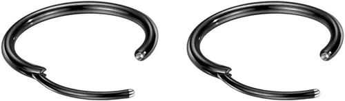 Vista 21 de FANSING Aretes de aro para mujer, aretes de aro de cartílago de moda, aretes de acero quirúrgico para hombre