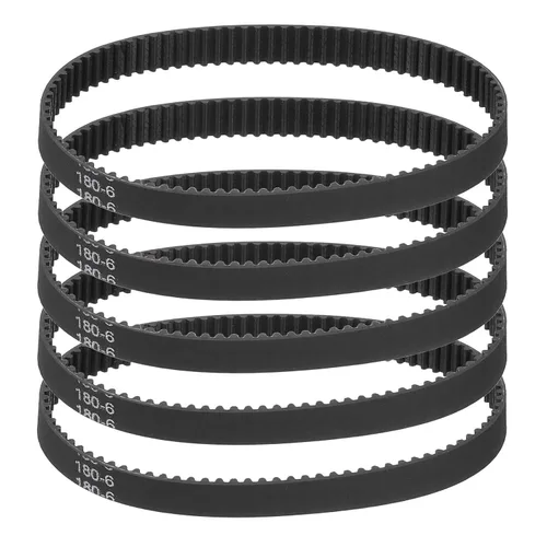 Vista 8 de MECCANIXITY 3.780 in GT-2 correa dentada, 5pcs 0.354 in ancho 0.079 in paso impresión 3D GT-2 correa dentada caucho de bucle cerrado, negro