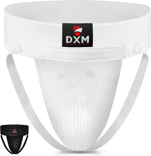 Vista 8 de DXM SPORTS Boxing Groin Protector Men – Adjustable Groin Guard for Kickboxing, Taekwondo Sparring Gear, Muay Thai, Martial Arts Training