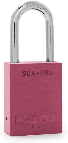 Vista 11 de PACLOCK Candado de la serie 90A-PRO, compre American Act obediente, aluminio anodizado marrón, cilindro de 7 pines de alta seguridad con 1 llave por
