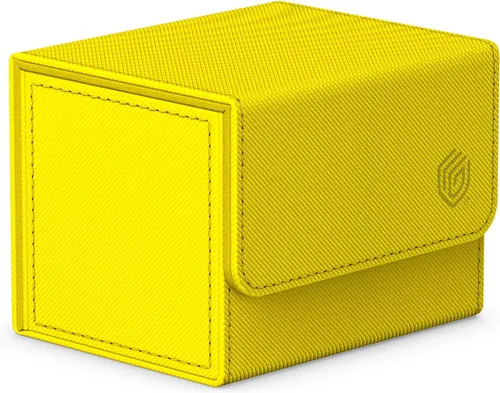 Vista 8 de Ultimate Guard Sidewinder 100+, caja de cubierta para 100 tarjetas TCG de doble manga, gris, cierre magnético y forro interior de microfibra para un