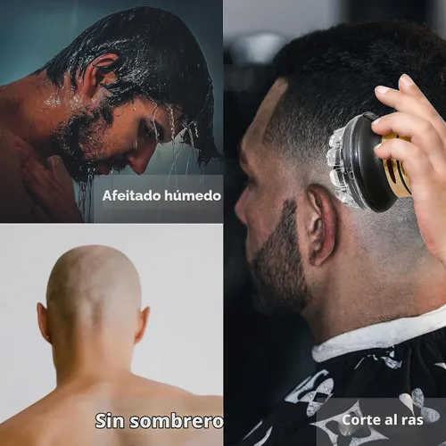 Vista 8 de KEMEI Cortadora de pelo para hombre, kit de corte automático de pelo Dorado