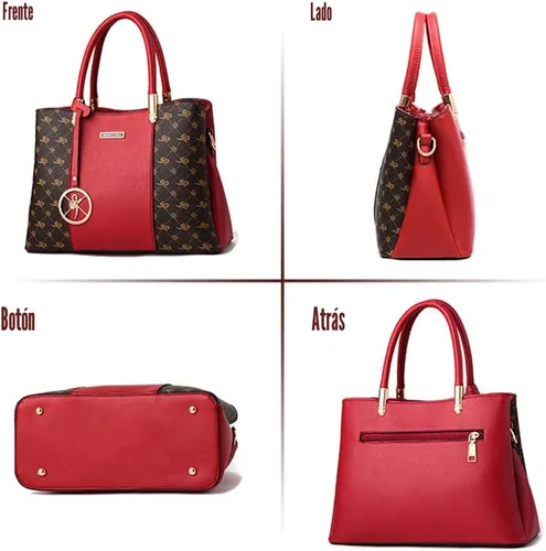 Vista 3 de KURGOOL Bolsos y bolsos de mano para mujer, bolso de hombro con asa superior, bolsa de mensajero para mujer