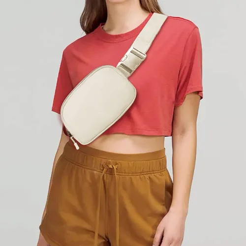 Vista 6 de Riñonera, bolsa para cinturón, correa ajustable ajustable de 40 pulgadas, para mujeres y hombres