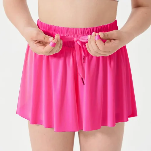 Vista 4 de 2-in-1 Butterfly Shorts Girls Flowy Shorts, Kids Girls Athletic Shorts with Spandex Liner and Side Pocket for Fitness