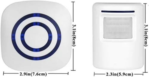 Vista 5 de Timbre de puerta, detector de sensor de movimiento inalámbrico para puerta de negocios, timbre inteligente para el hogar, seguridad para el hogar