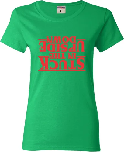 Vista 48 de Go All Out Camiseta para mujer Stuck in The Upside Down