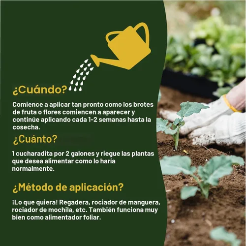 Vista 4 de Farmer’s Secret Fertilizante de Frutas y Estimulación de Floración (8oz) - Súper Concentrado - Aumenta la Floración y el Rendimiento en Todas