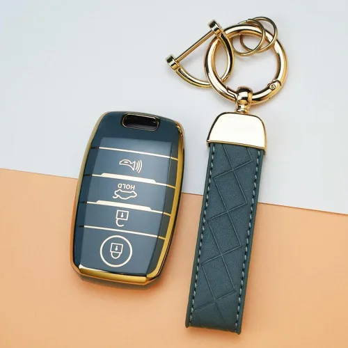 Vista 4 de GAGALU 3/4 Botones TPU Shell Fob Holder Llavero para Kia Rio Rio5 Sportage R K3 KX3 K4 K5 para Ceed Sorento Cerato Optima Car Key Cover Case