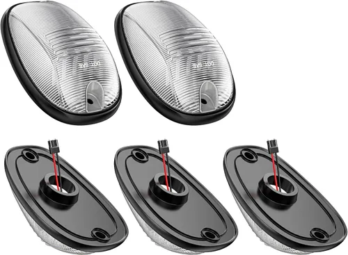 Vista 4 de Luz de techo de cabina LED compatible con Ram 1500 2500 3500 2003-2018/Ram 4500 5500 2011-2018, luz de liquidación de cabina superior de lente