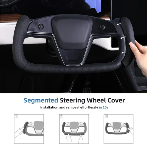 Vista 6 de Funda de volante para Tesla Yoke Model X Model S (2021-2026)
